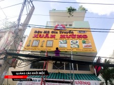 Làm bảng hiệu alu chữ nổi mica cửa hàng Đậu Hũ Xuân Hường tại quận Bình Thạnh HCM