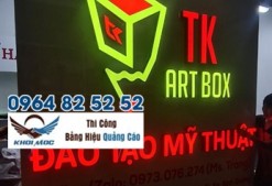 Thi công biển mica chữ nổi âm đèn TK ART BOX 2024 2025 (3)
