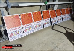 Bộ bảng nội quy tiêu lệnh PCCC cao cấp