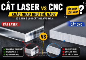 Cắt Mica Laser Hay CNC? So Sánh Cơ Chế Và Cách Chọn Đúng