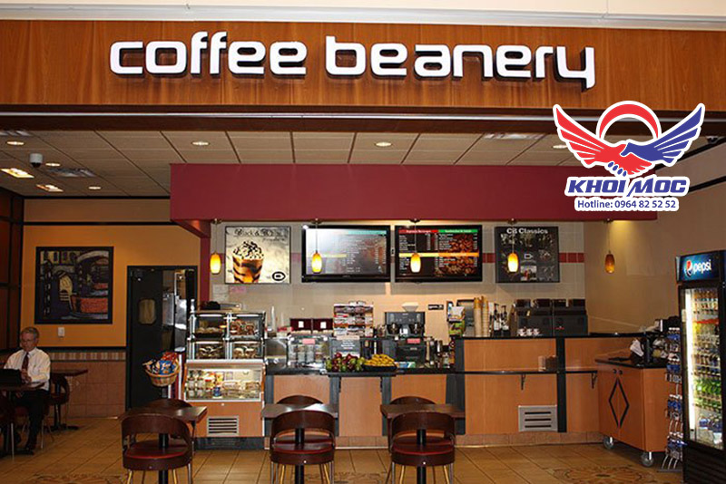 làm bảng hiệu quán cafe coffee beanery