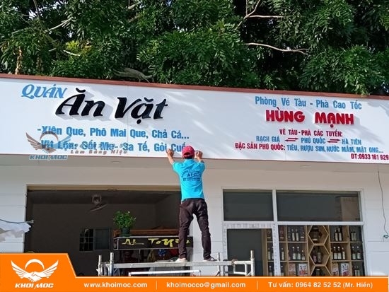 Bảng Hiệu Ăn Vặt Đẹp Giá Rẻ Thiết Kế 6s2 6s