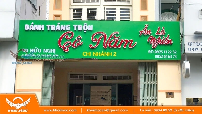 Bảng Hiệu Ăn Vặt Đẹp Giá Rẻ Thiết Kế 6s26 â