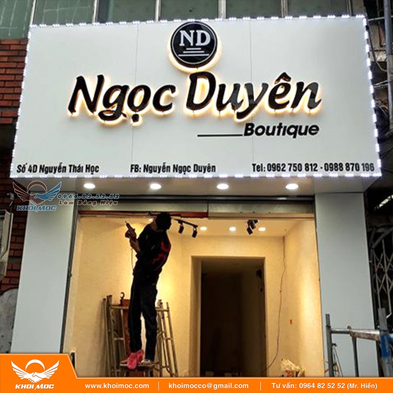 Biển Alu Cho Shop Quần Áo 2á62á