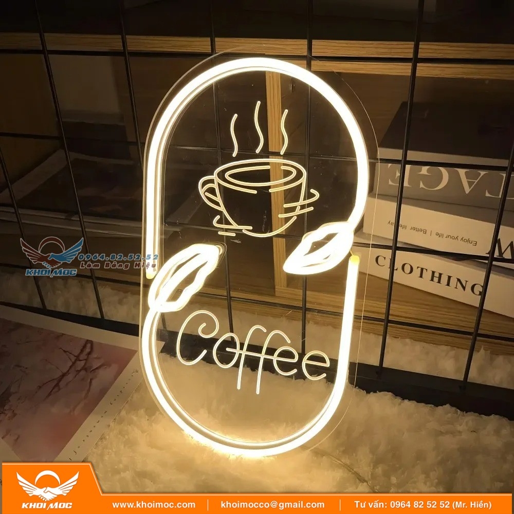 Lựa chọn biển neon biển hiệu cho quán cà phê 26a2âsdf