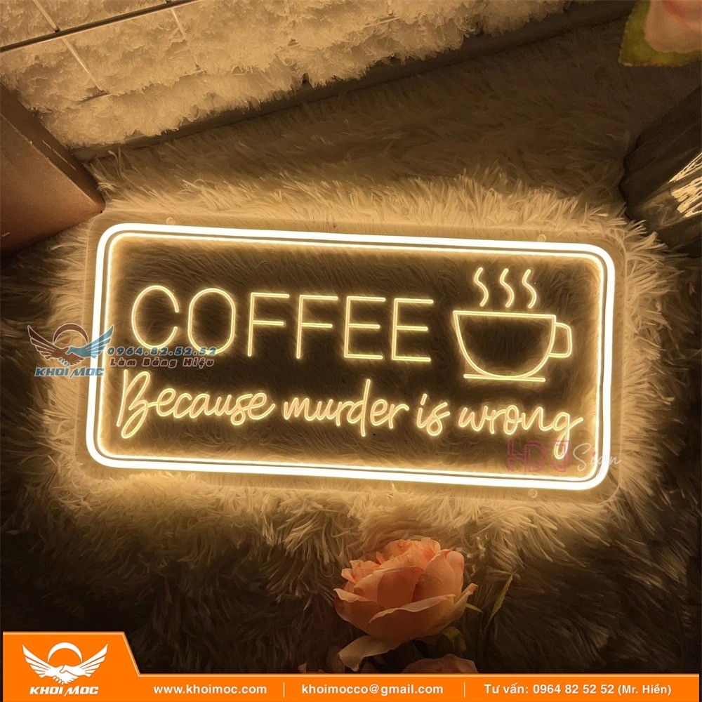 Lựa chọn biển neon biển hiệu cho quán cà phê2 a6s2á