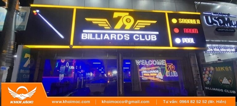 Xu Hướng Thiết Kế Bảng Hiệu Quán Bida Hiện Đại 2