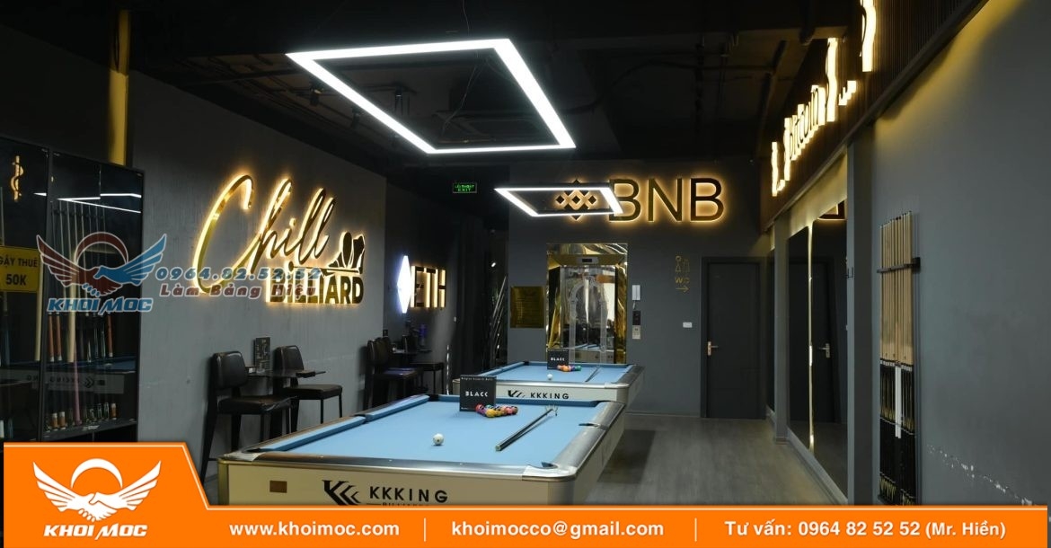 Xu Hướng Thiết Kế Bảng Hiệu Quán Bida Hiện Đại 26as