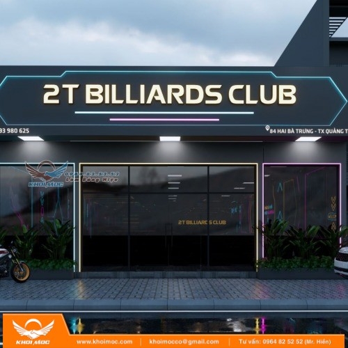 Xu Hướng Thiết Kế Bảng Hiệu Quán Bida Hiện Đại 2á6áâ