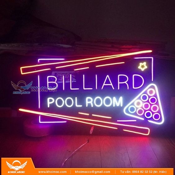 Xu Hướng Thiết Kế Bảng Hiệu Quán Bida Hiện Đại6+ 26ss