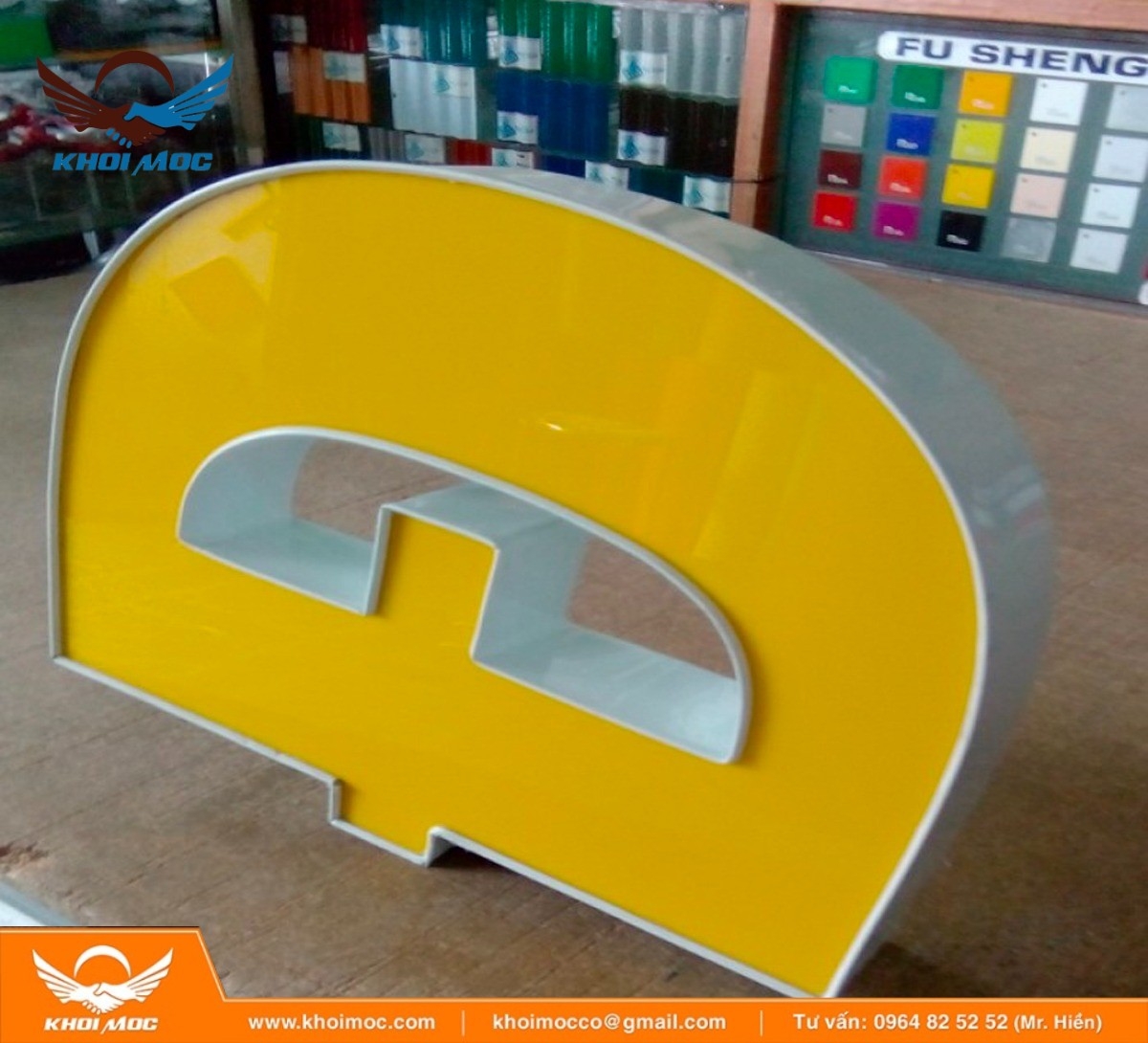 chữ nhôm Trung Quốc 4