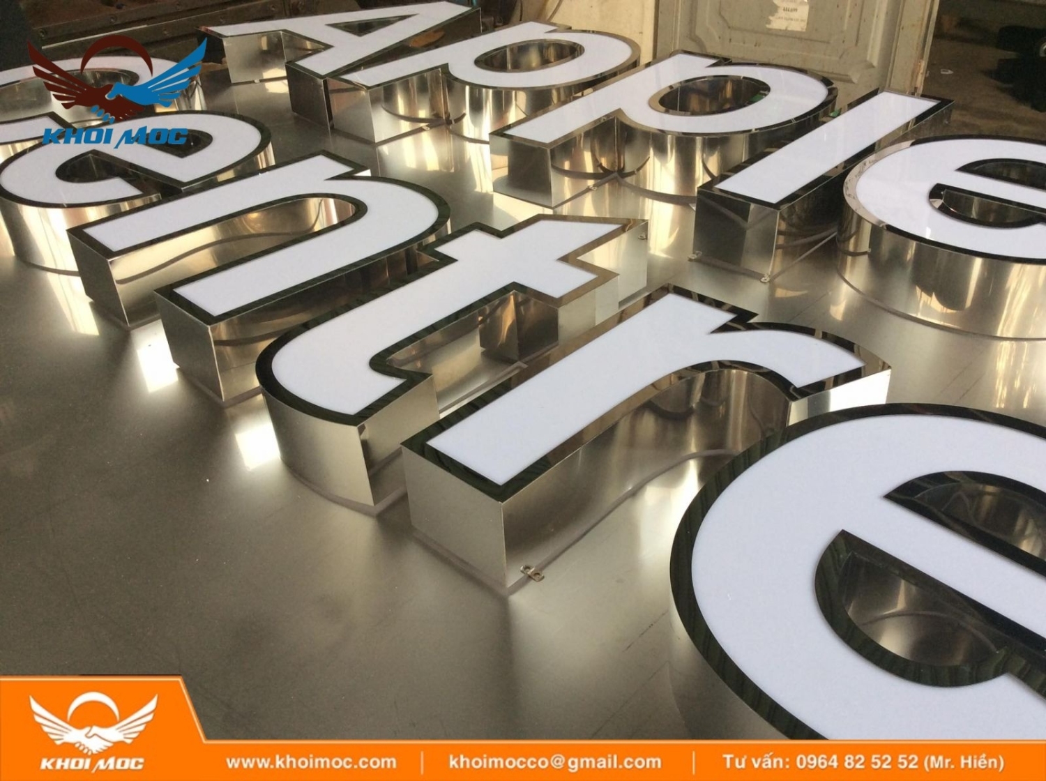 Chữ Nổi Inox Và Mica 120