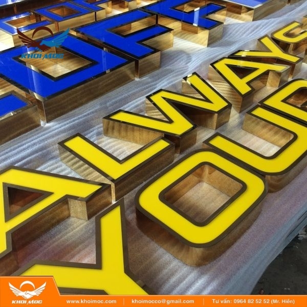 Chữ Nổi Inox Và Mica 6s