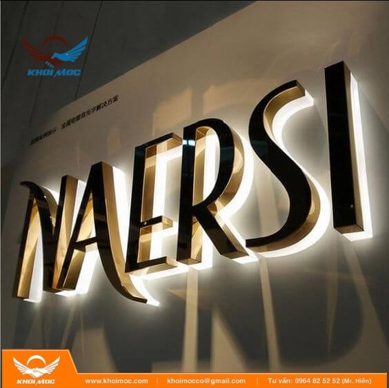 Font chữ đẹp cho bảng hiệu chữ nổi inox 2s