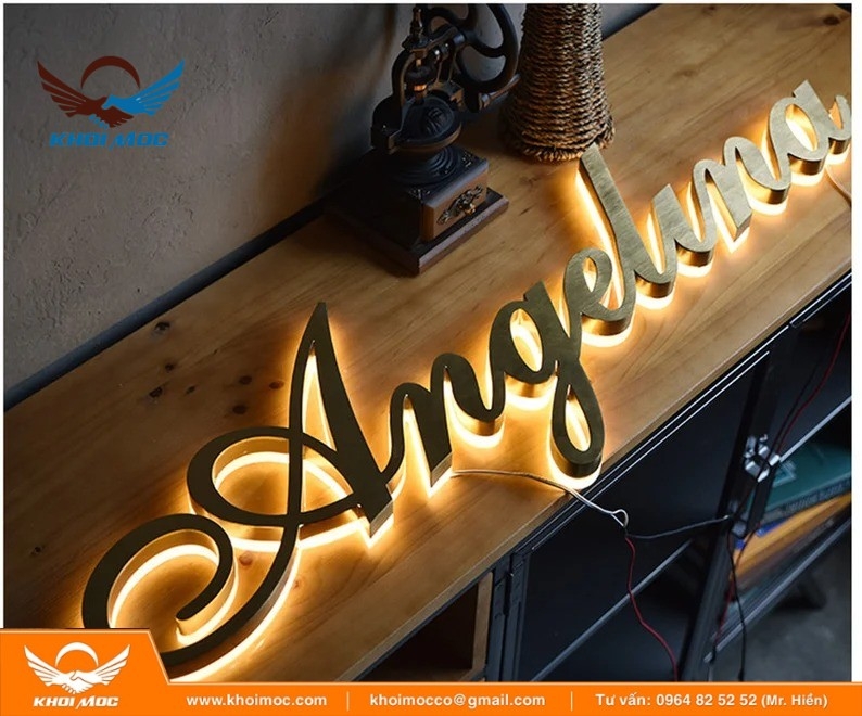 Font chữ đẹp cho bảng hiệu chữ nổi inox 6a2ss