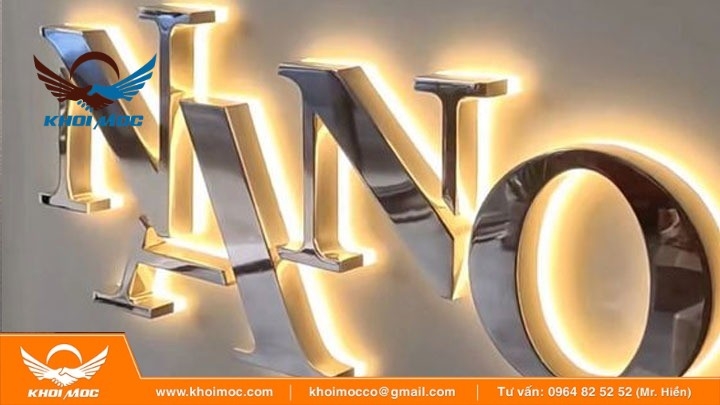 Màu Chữ Nổi Inox ááfưe