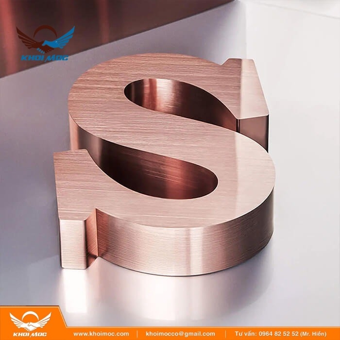 Màu Chữ Nổi Inox sá