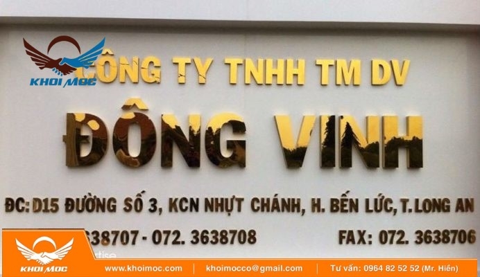 Gia Công Chữ Inox Vàng Gương Tìm Hiểu 46536456734