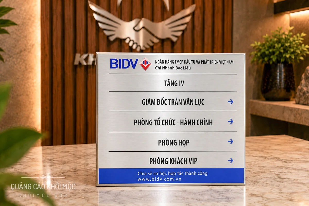 Bảng inox trắng xước gấp cạnh ăn mòn nội dung