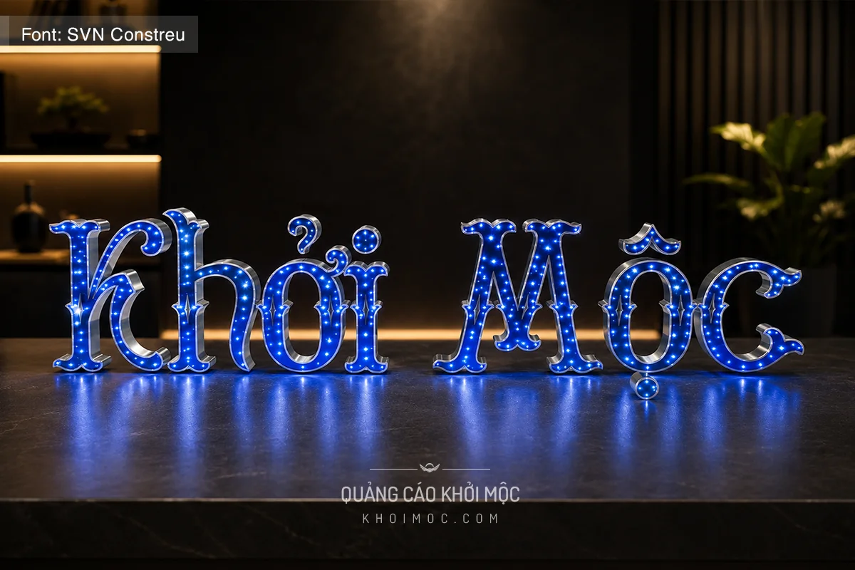 Font SVN-Constreu cho bảng hiệu chữ nổi