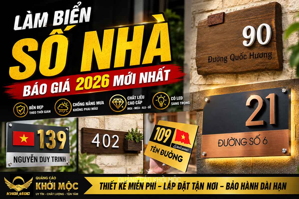 Làm biển số nhà 2026