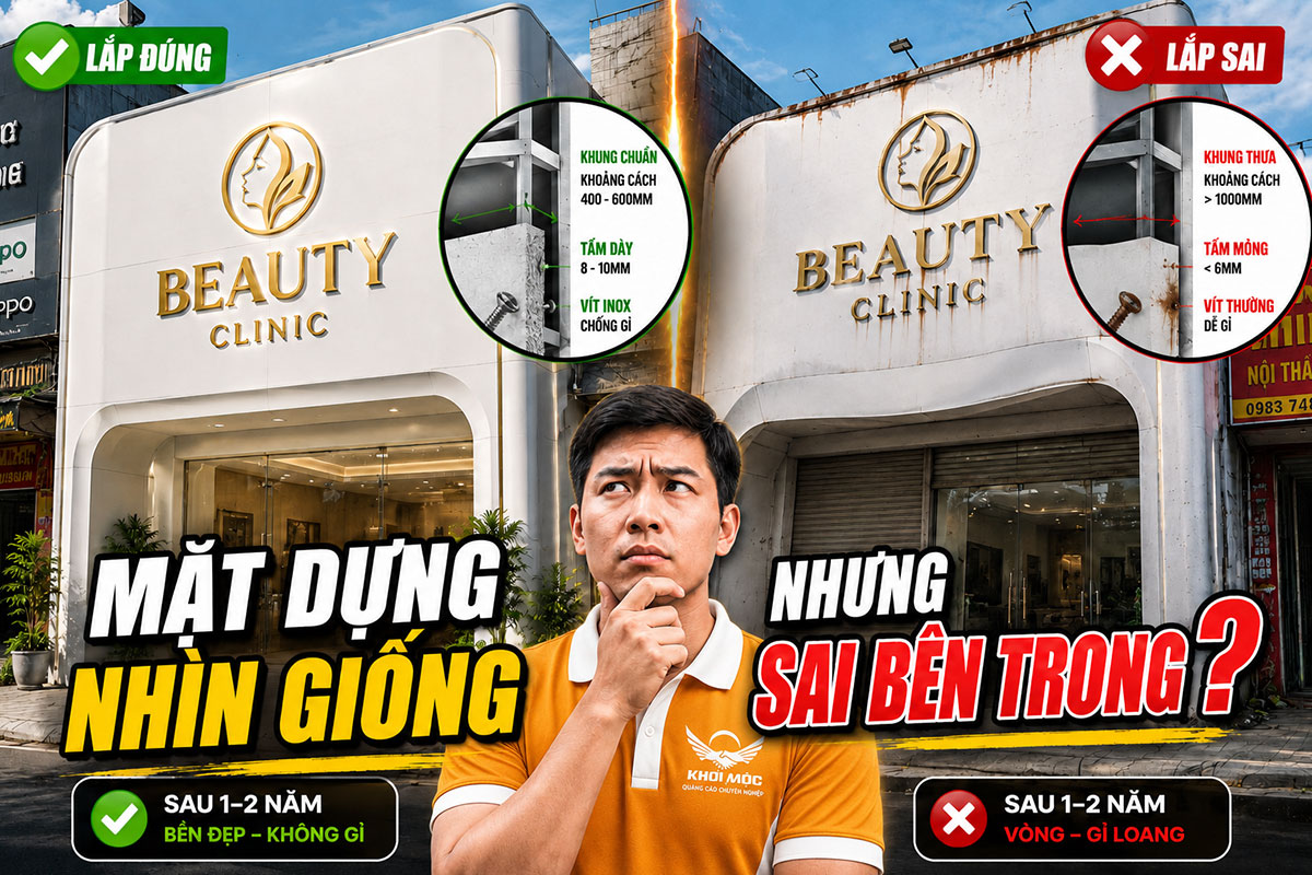 Mặt tiền ốp tấm cemboard hoàn thiện tại TP.HCM — mặt dựng phẳng, đã sơn màu