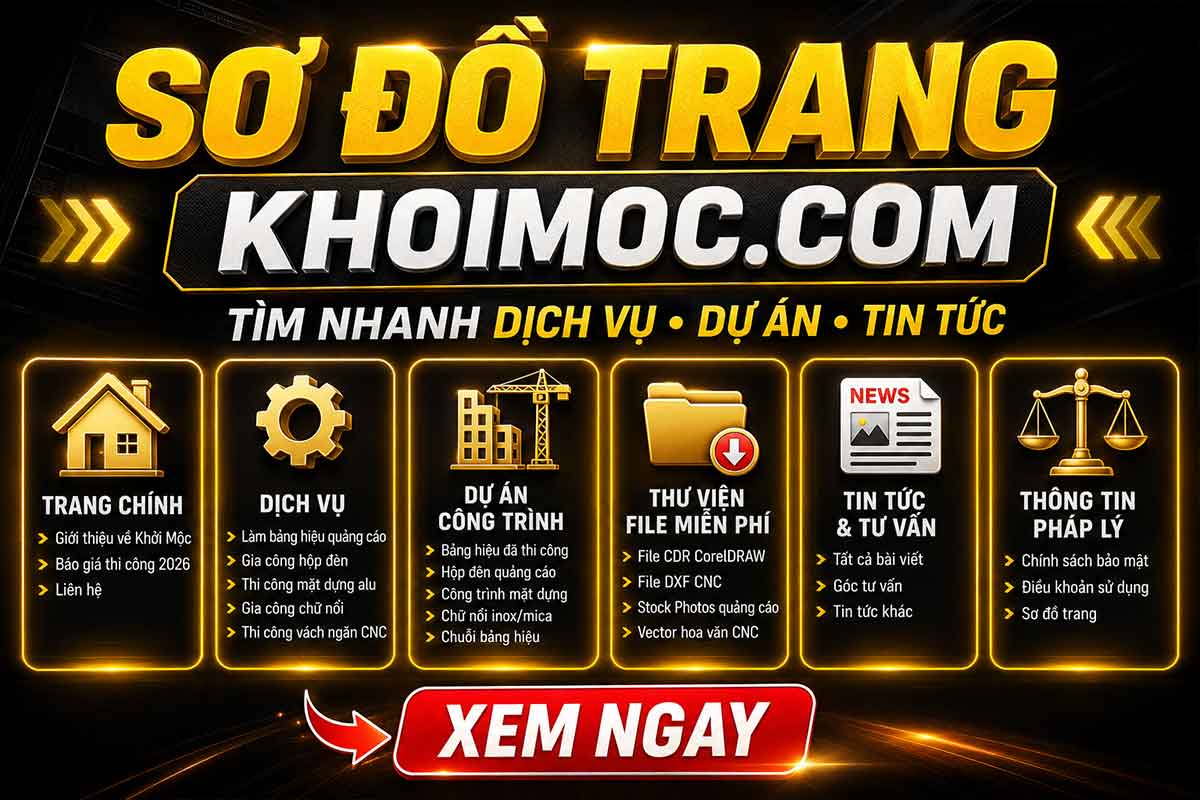 Sơ Đồ Trang – Quảng Cáo Khởi Mộc